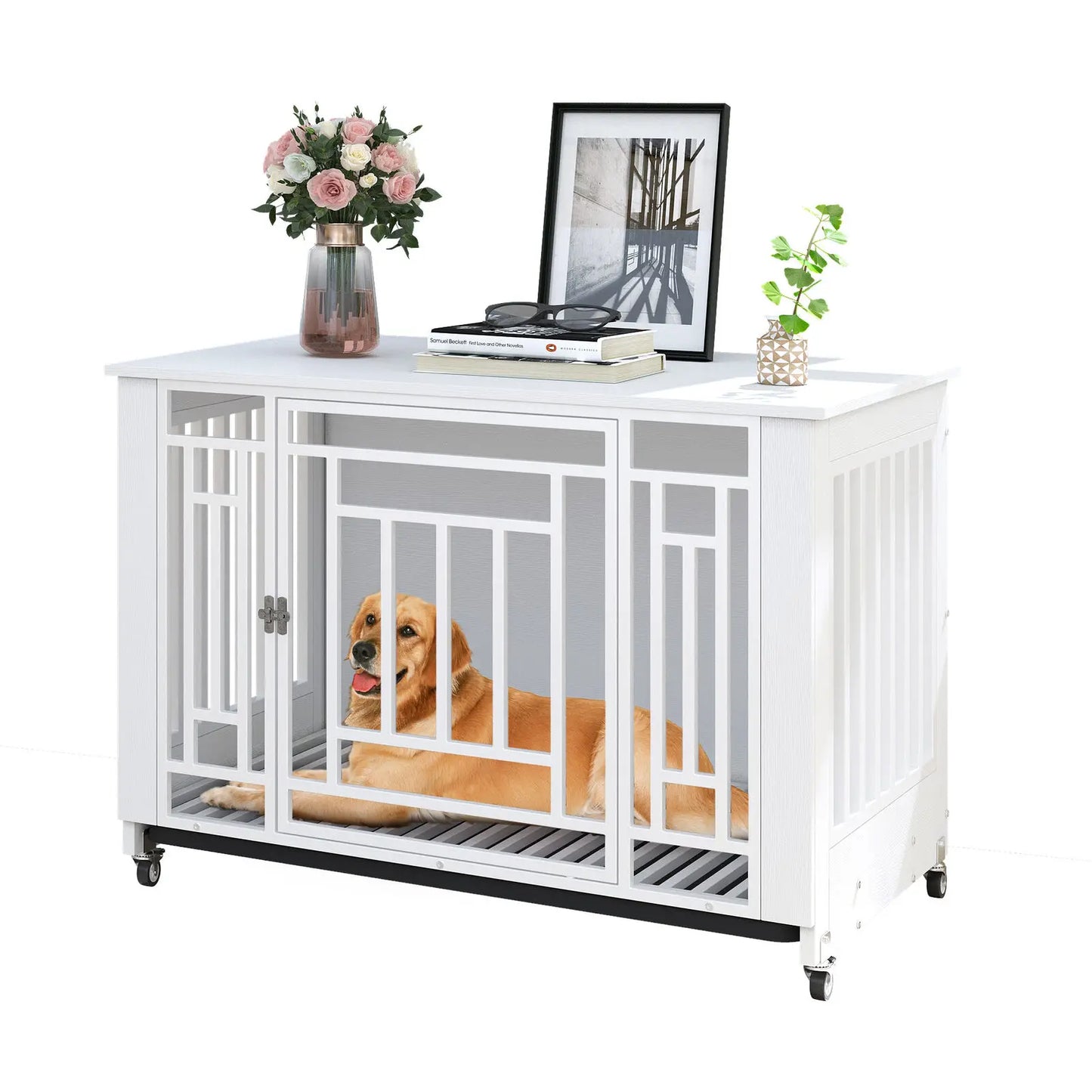 NoEnName_Null Heavy Duty Dog Crate with Removable Tray