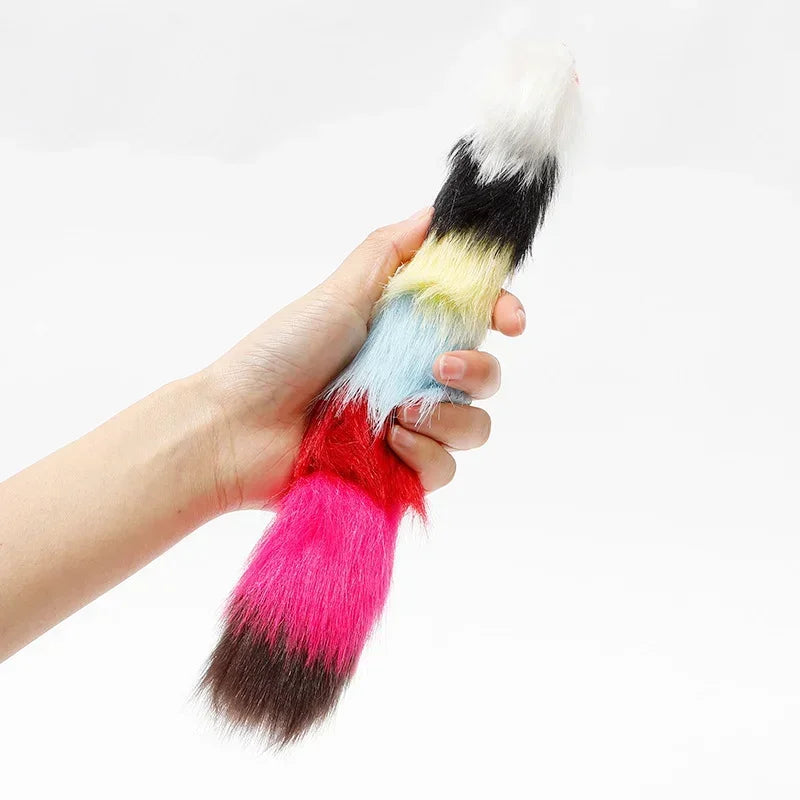 NoEnName Null Cat Toy Long Haired Mouse with Bells