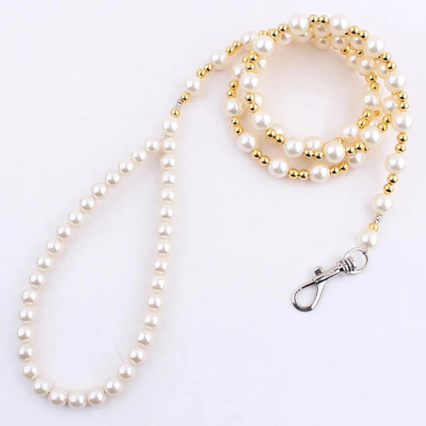Luxury Pearls Beads Dog Harness Leash For Small Dogs
