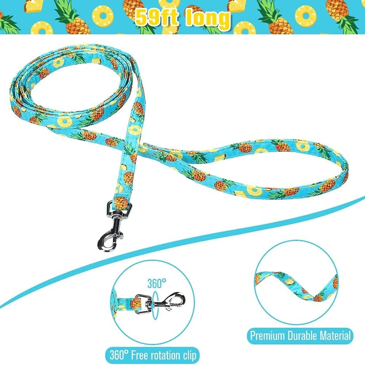 Cute Adjustable No Pull Vest Harness and Leash Set for Dogs