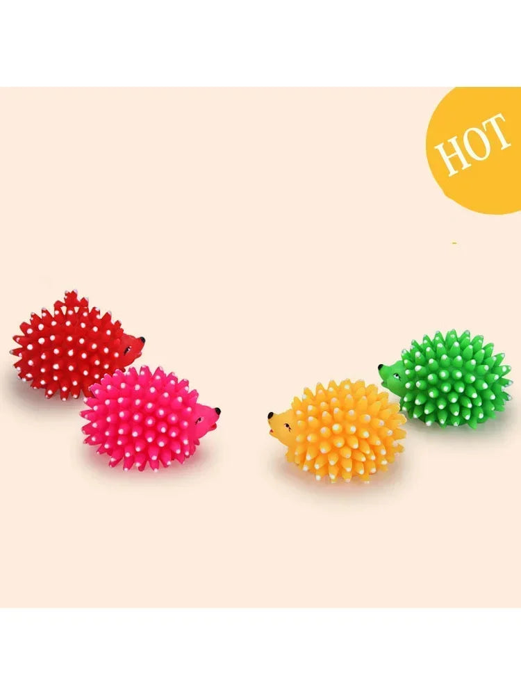 NoEnName_Null Realistic Hedgehog Soft Rubber Chew Dog Toy