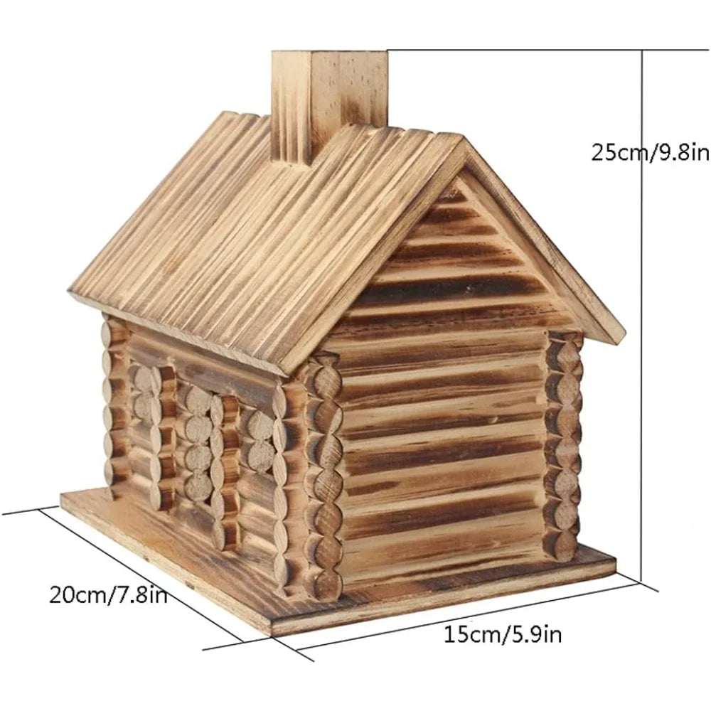 PEIS Wooden Bird Breeding House Outdoor Nest Box Decor For
