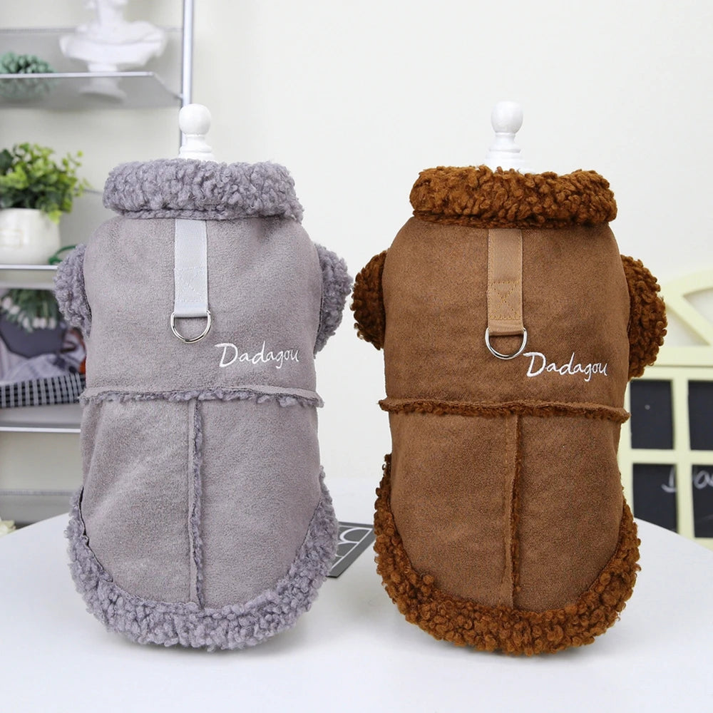 Guangdong Lamb Fleece Winter Dog Jacket for Small Dogs