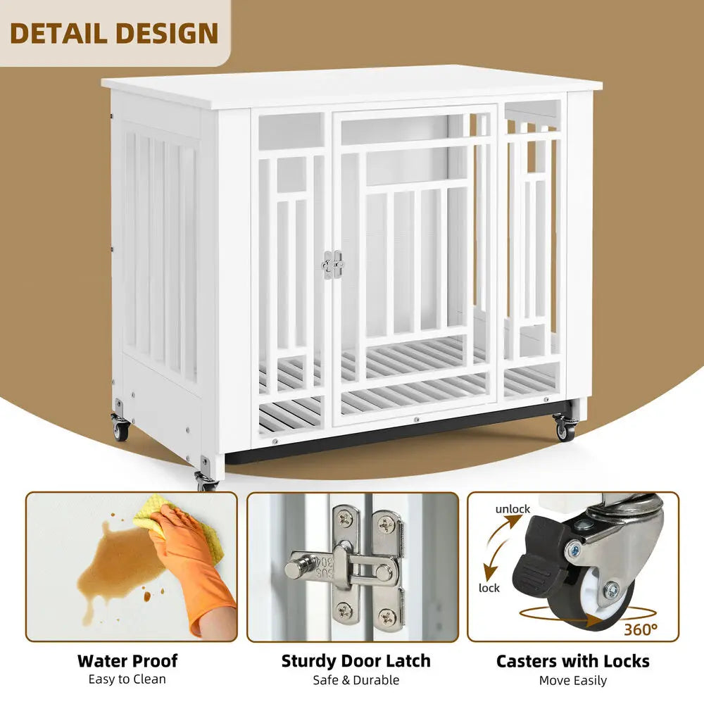 NoEnName_Null Heavy Duty Dog Crate with Removable Tray
