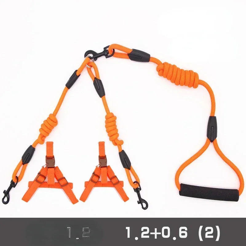 NoEnName_Null Double Dog Leash Coupler for Small Dogs