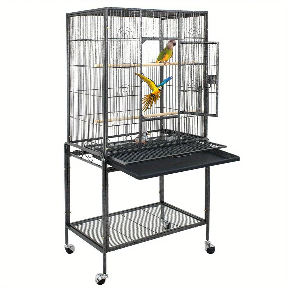 Guangdong Wrought Iron Flight Parrot Cage Rolling Stand