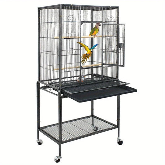Guangdong Wrought Iron Flight Parrot Cage Rolling Stand