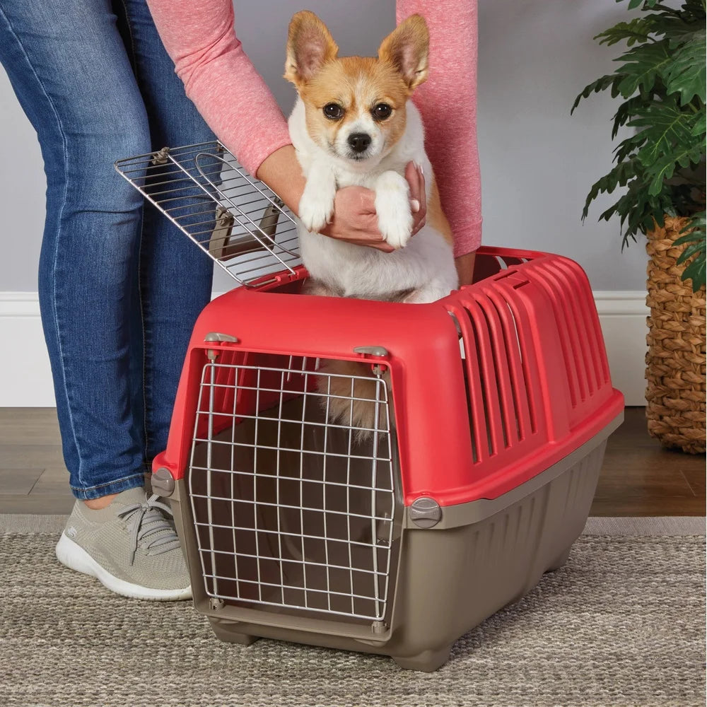 XMSJ Portable Hard Sided Pet Carrier For Travel And Vet