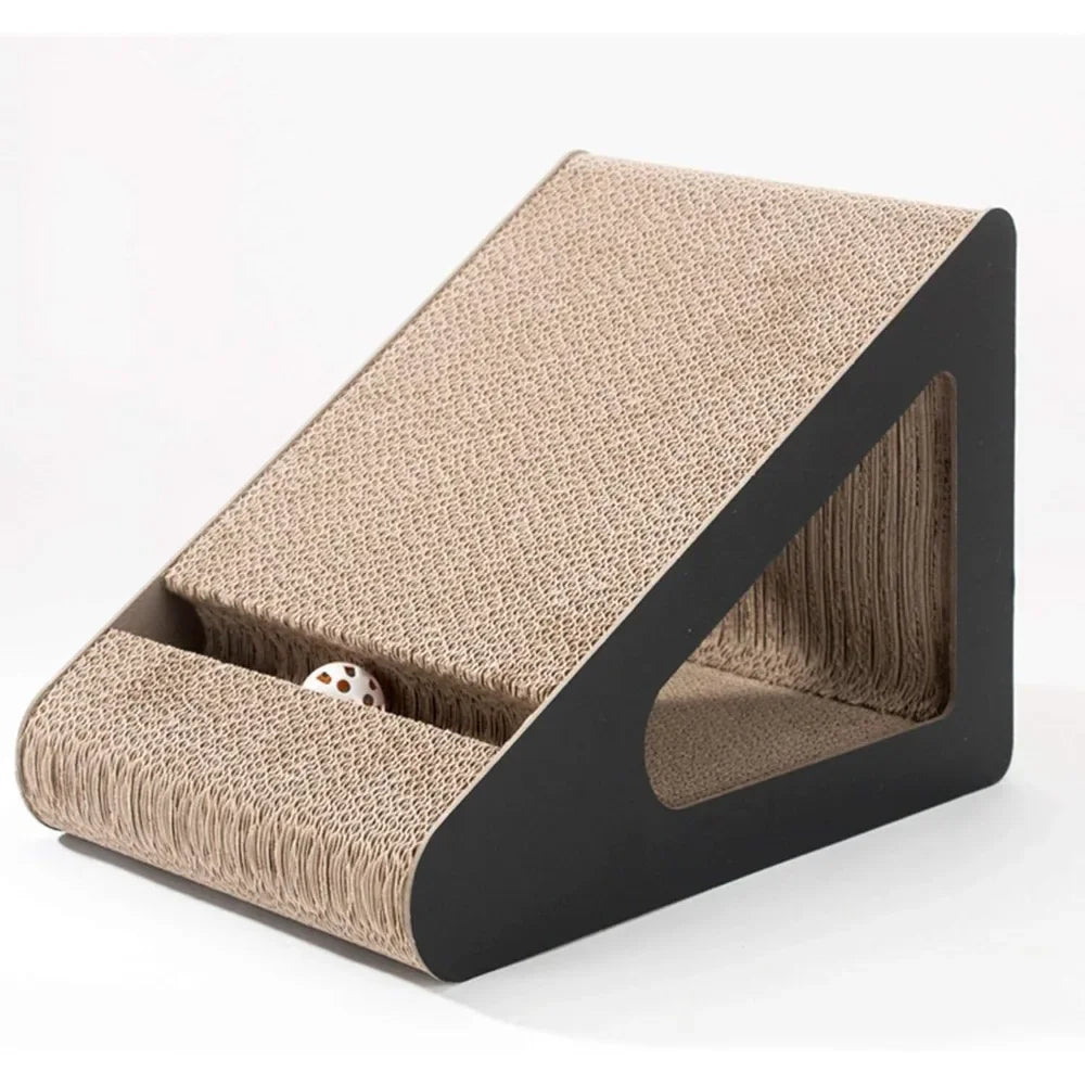 Cat Scratching Board with Tunnel Holes and Toy Balls