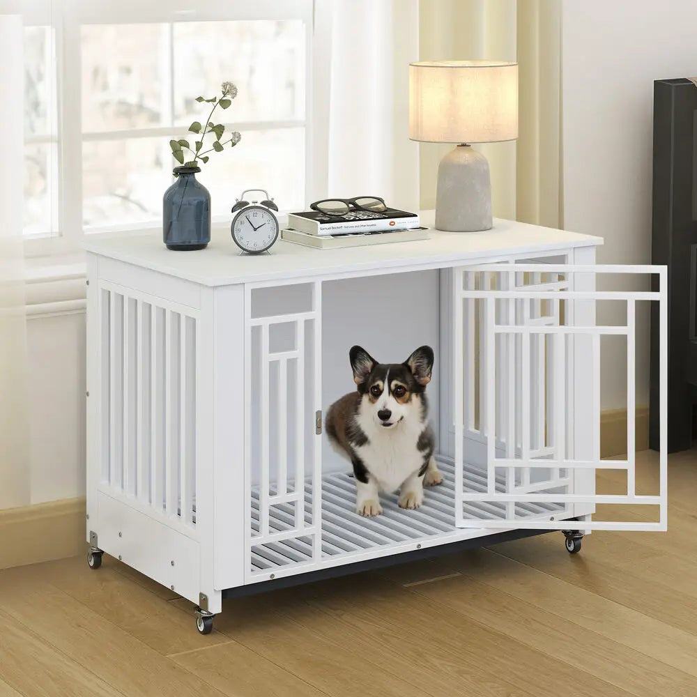 NoEnName_Null Heavy Duty Dog Crate with Removable Tray