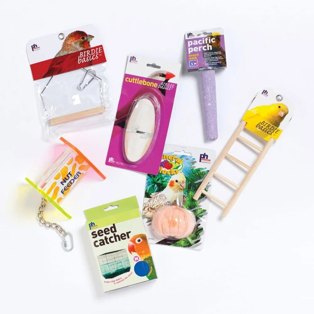 XMSJ Square Roof Bird Cage Starter Kit With Accessories