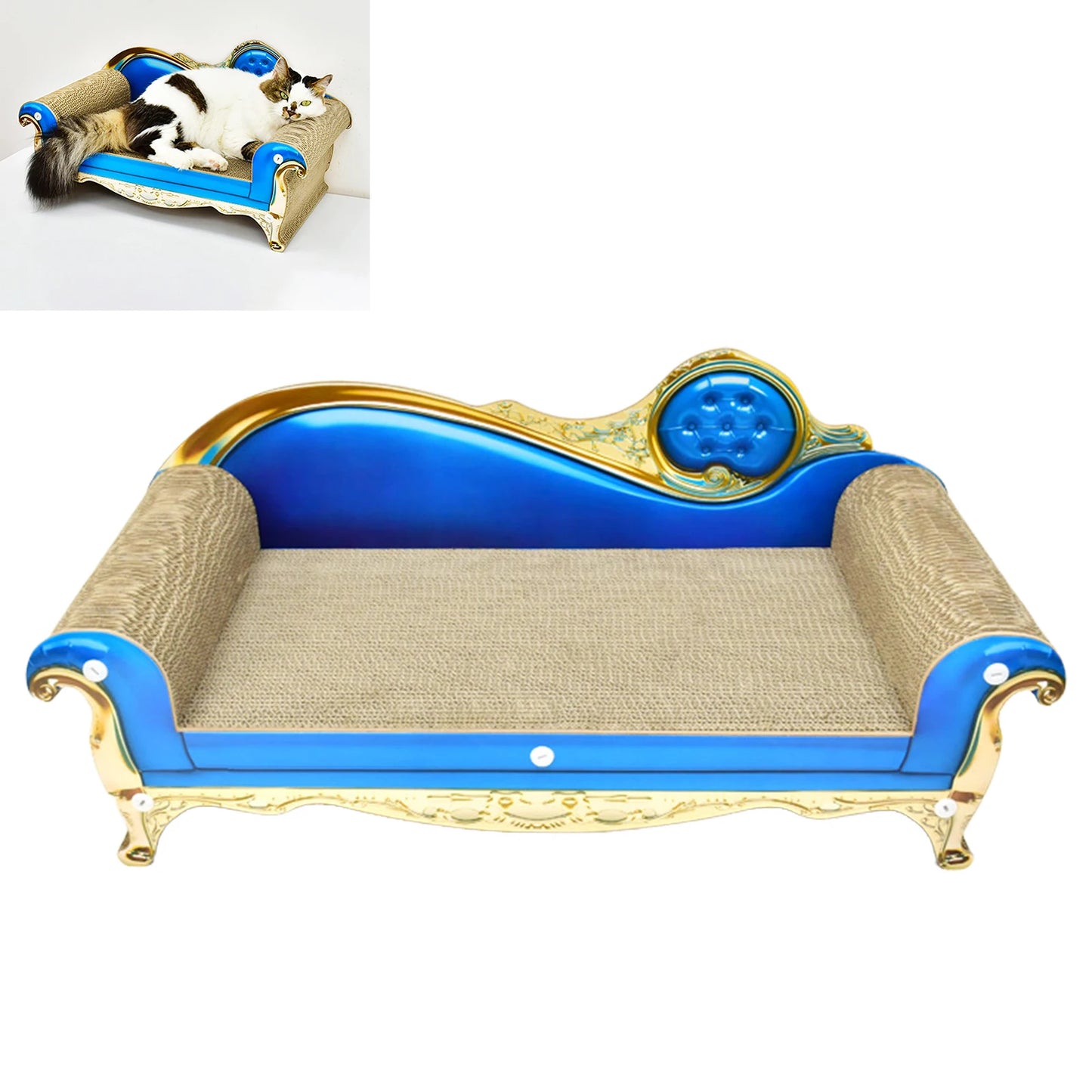 Large Cat Sofa Scratcher Couch Lounge Indoor Cat Kitten Toys
