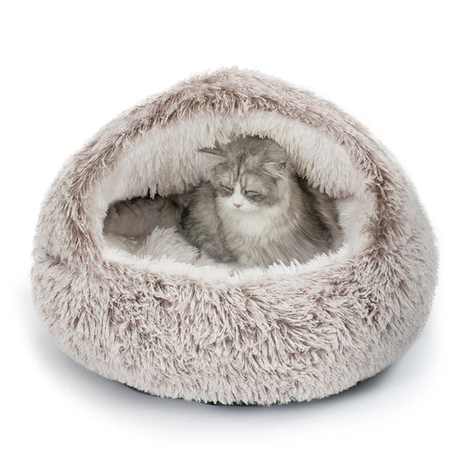 25 Inch Pet Cat Dog Bed Nest Soft Semi Enclosed Cat House