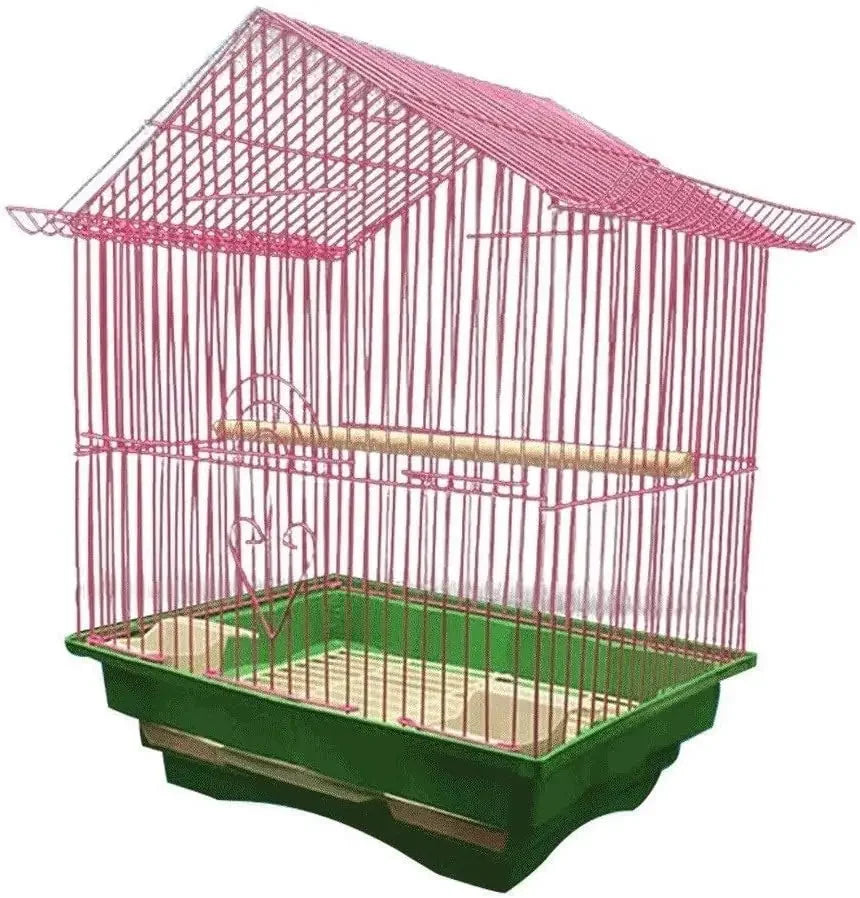 Peis Classic Metal Bird Cage With Nest Stand And Tray