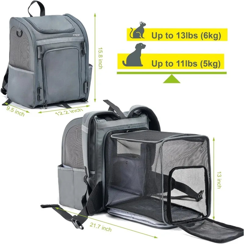 NoEnName Null Expandable Pet Carrier Airline Approved Backpack