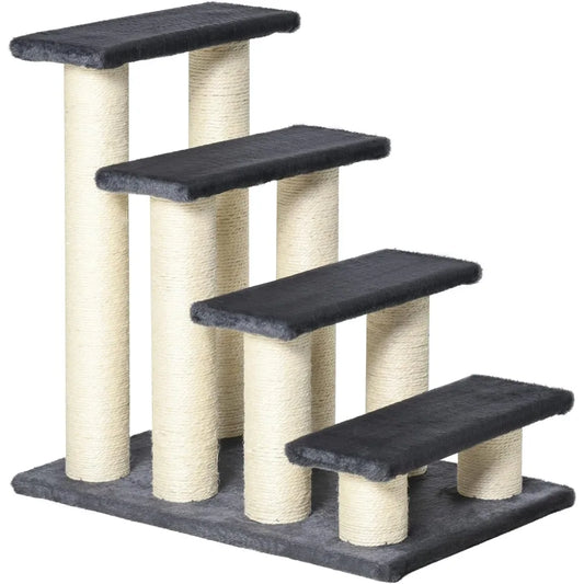 Cat Tree For High Beds Indoor Cats With Sisal Scratching Post