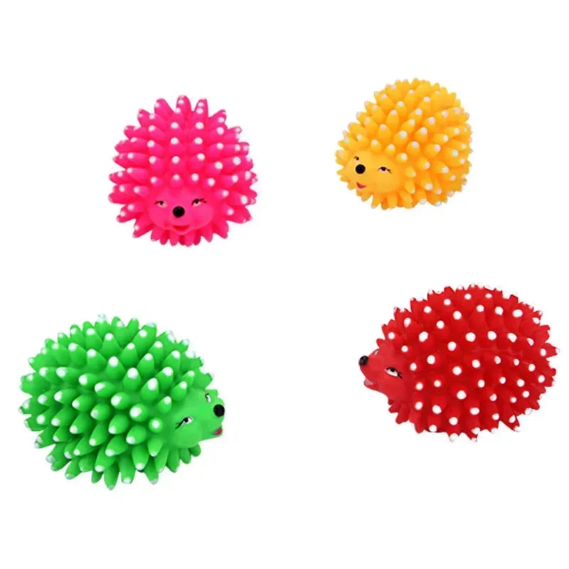 NoEnName_Null Realistic Hedgehog Soft Rubber Chew Dog Toy