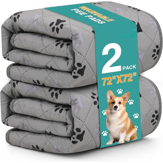 Hign-concerned 2 Pack Washable Pee Pads for Dogs and Cats