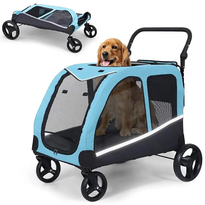 NoEnName_Null Extra Large Pet Stroller for Medium and Large Dogs