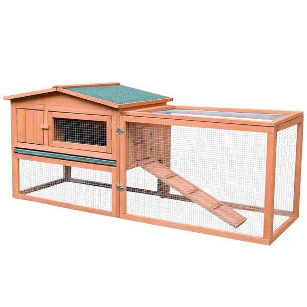 Hign Concerned Outdoor Rabbit Hutch With Run Elevated House