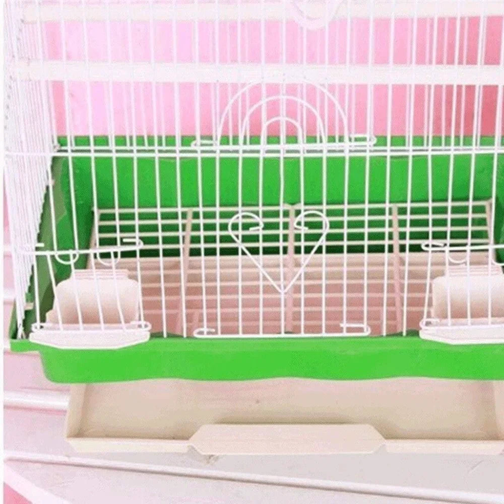 Peis Classic Metal Bird Cage With Nest Stand And Tray