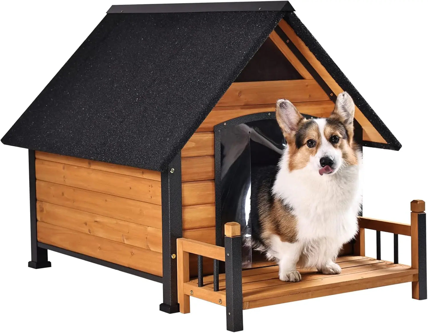NoEnName_Null Insulated Outdoor Dog House with Waterproof Liner