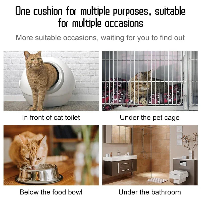 NoEnName Null PVC Pet Mat Non-slip Claw-shaped Design