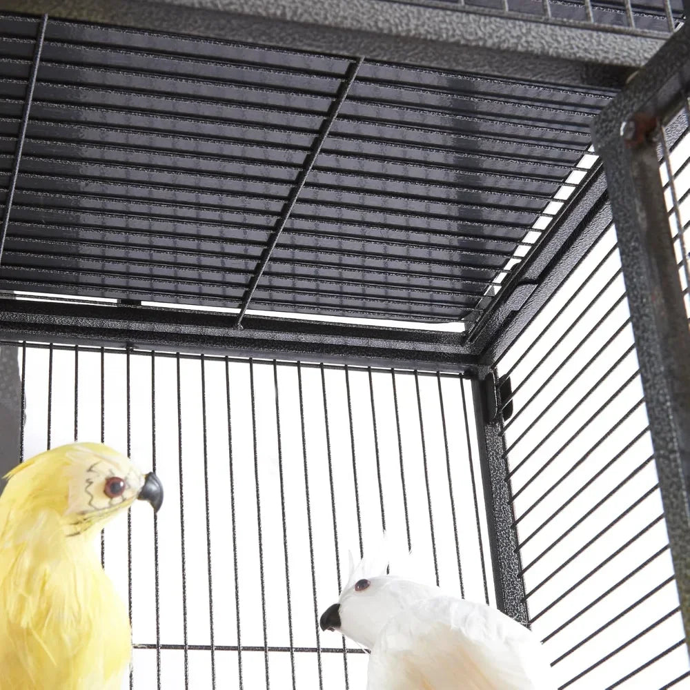 Peis Metal Parrot Cage With Rolling Stand For Birds