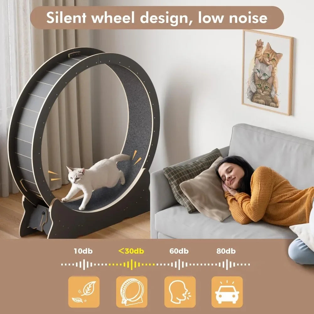 Cat Exercise Wheel by NoEnName_Null for Indoor Cats